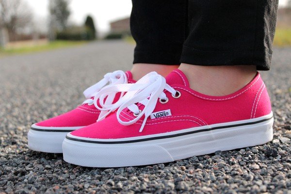 vans with roses