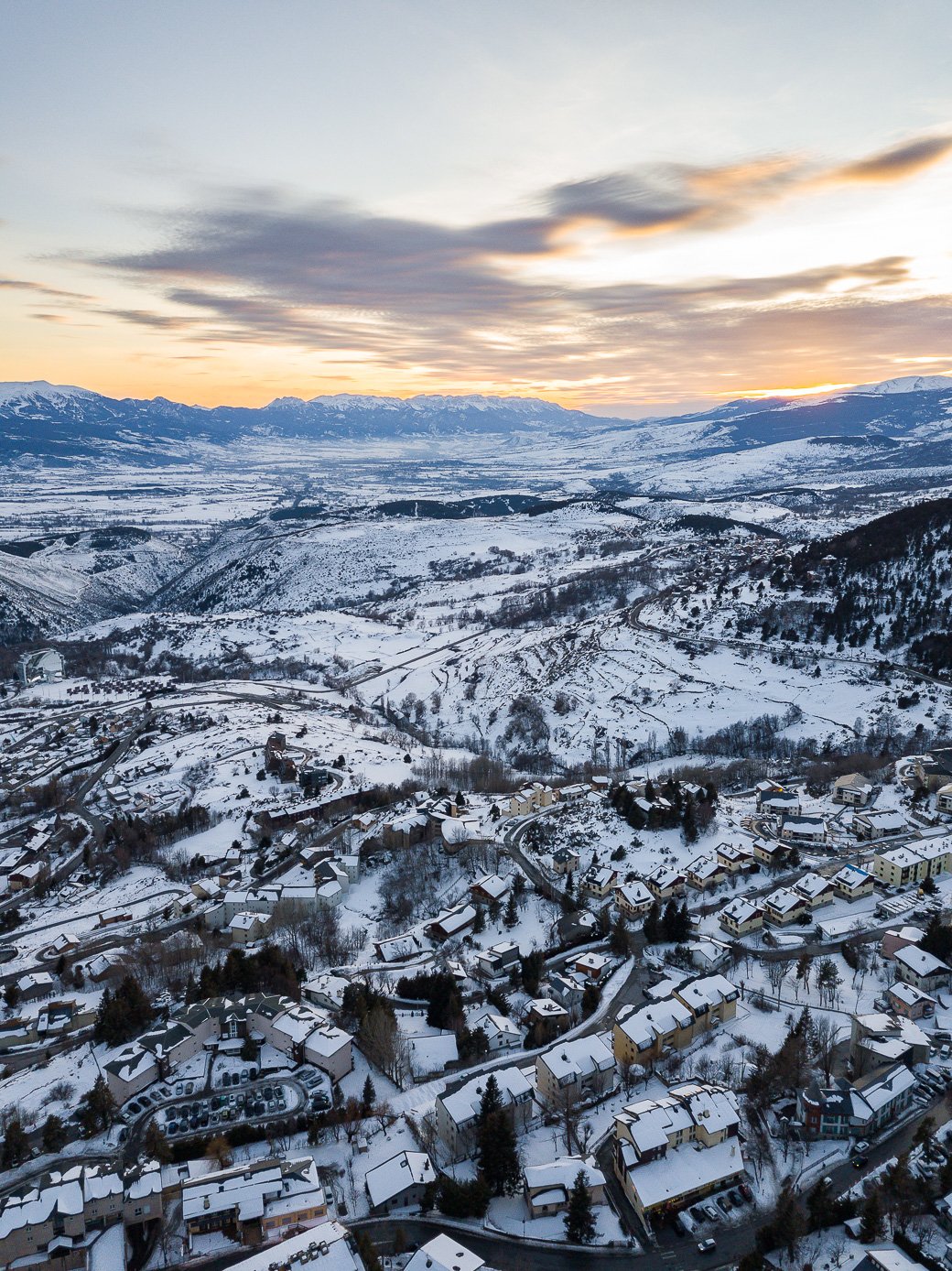 coucher soleil font romeu