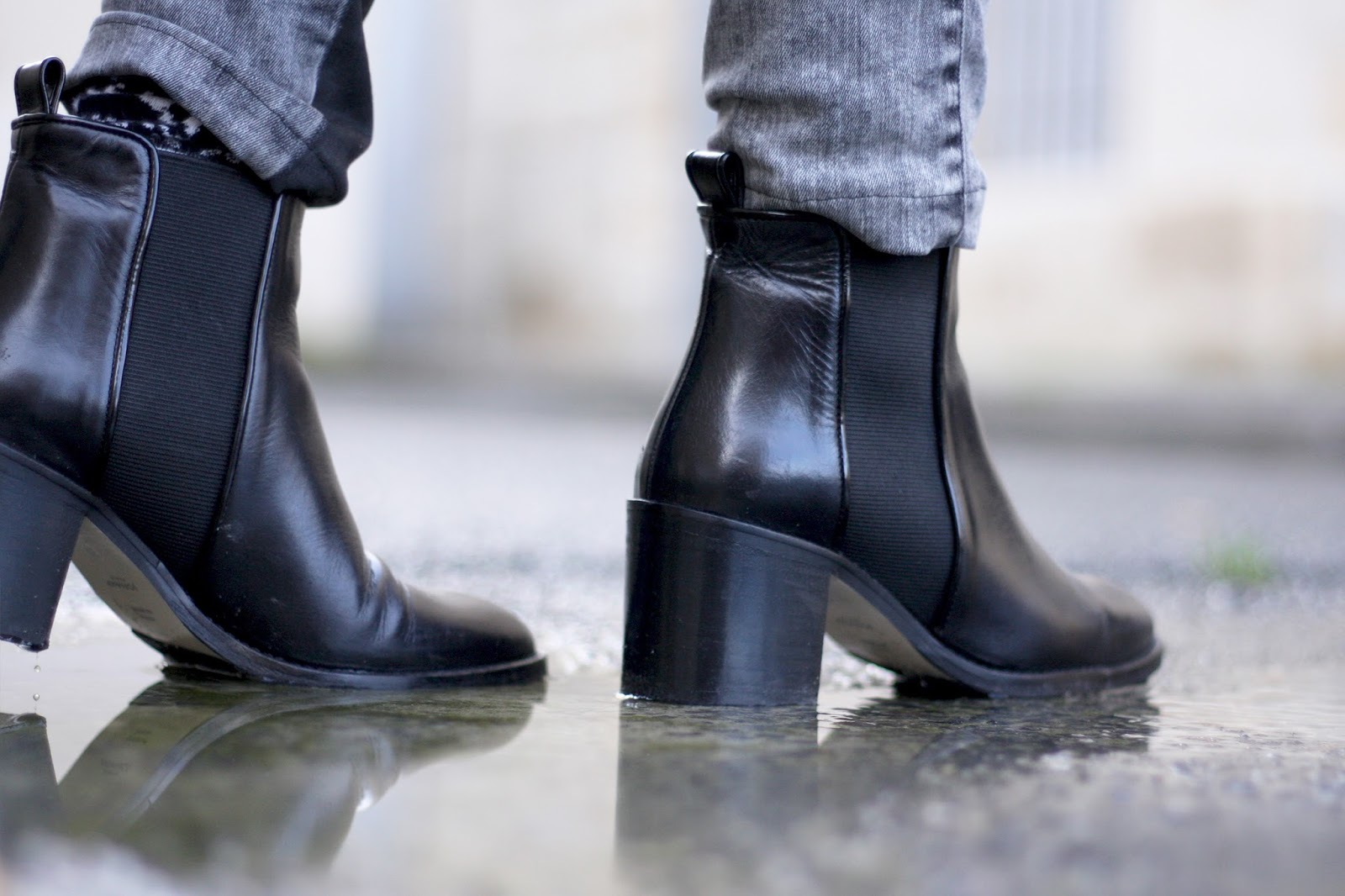 bottines noires jonak