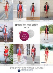 1P10S #52 Le combi-short orouge