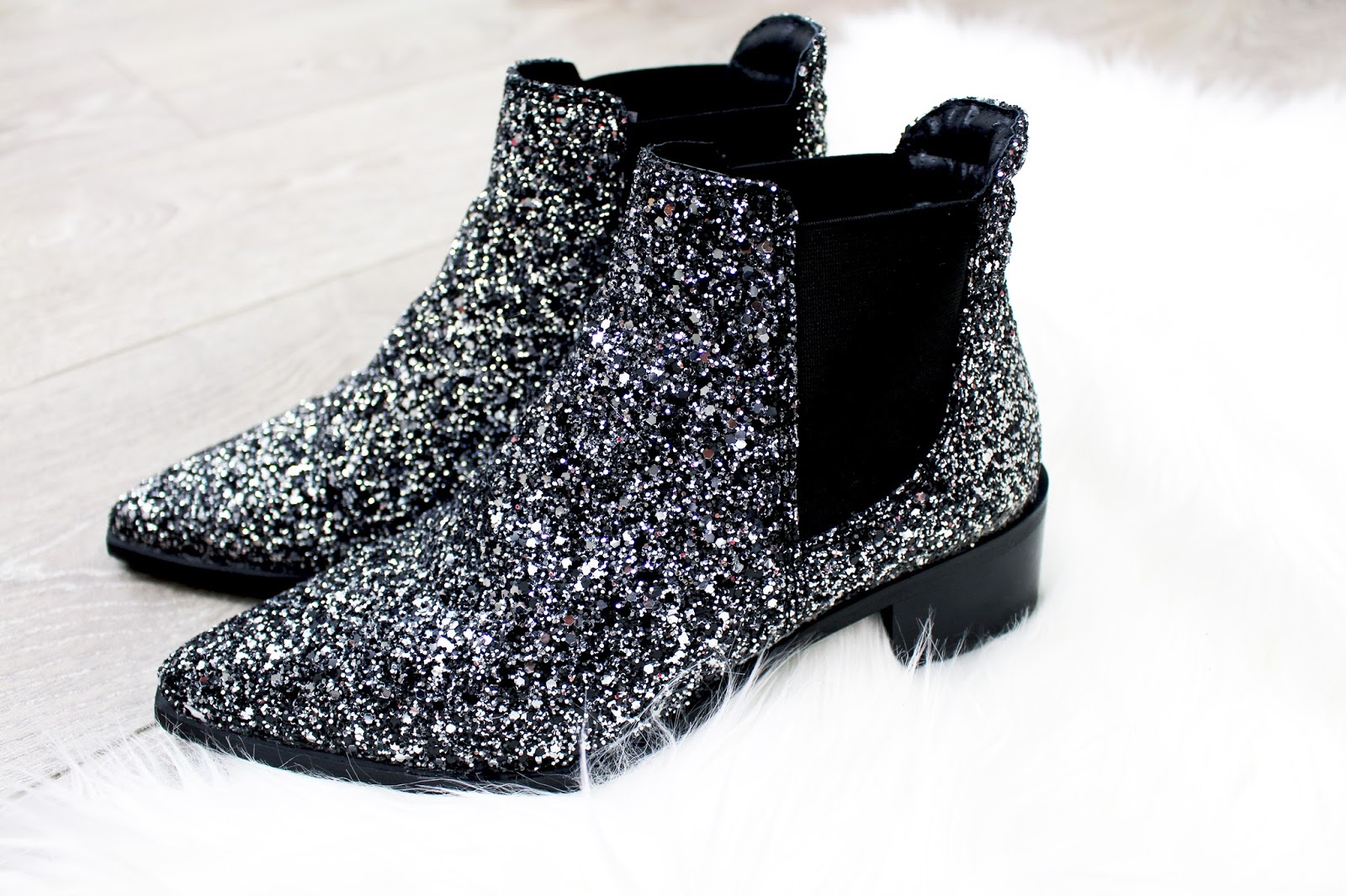 bottines paillettes