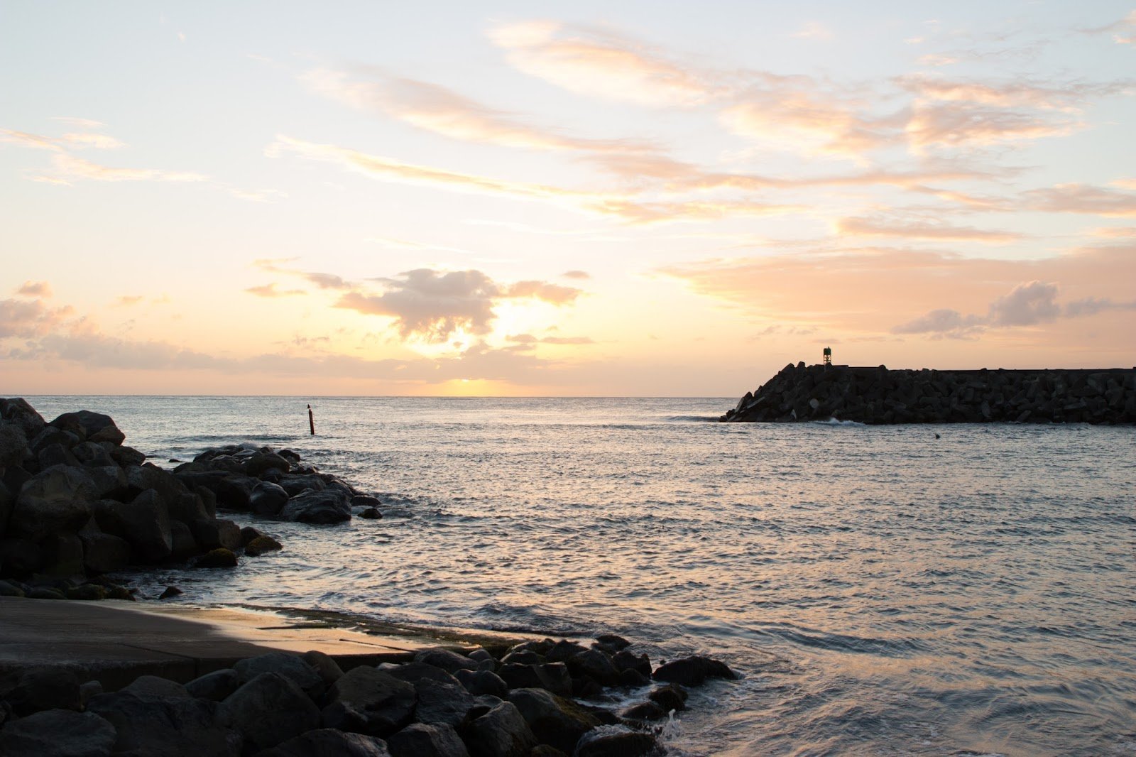 Nord de la Martinique coucher de soleil