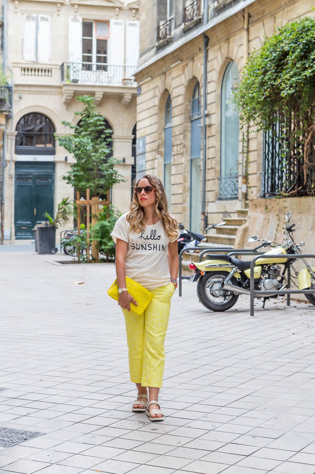pantalon jaune La Redoute