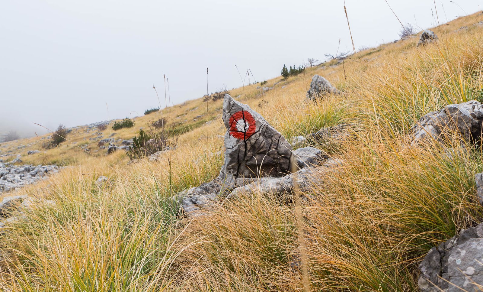 Randonnée Croatie marquage