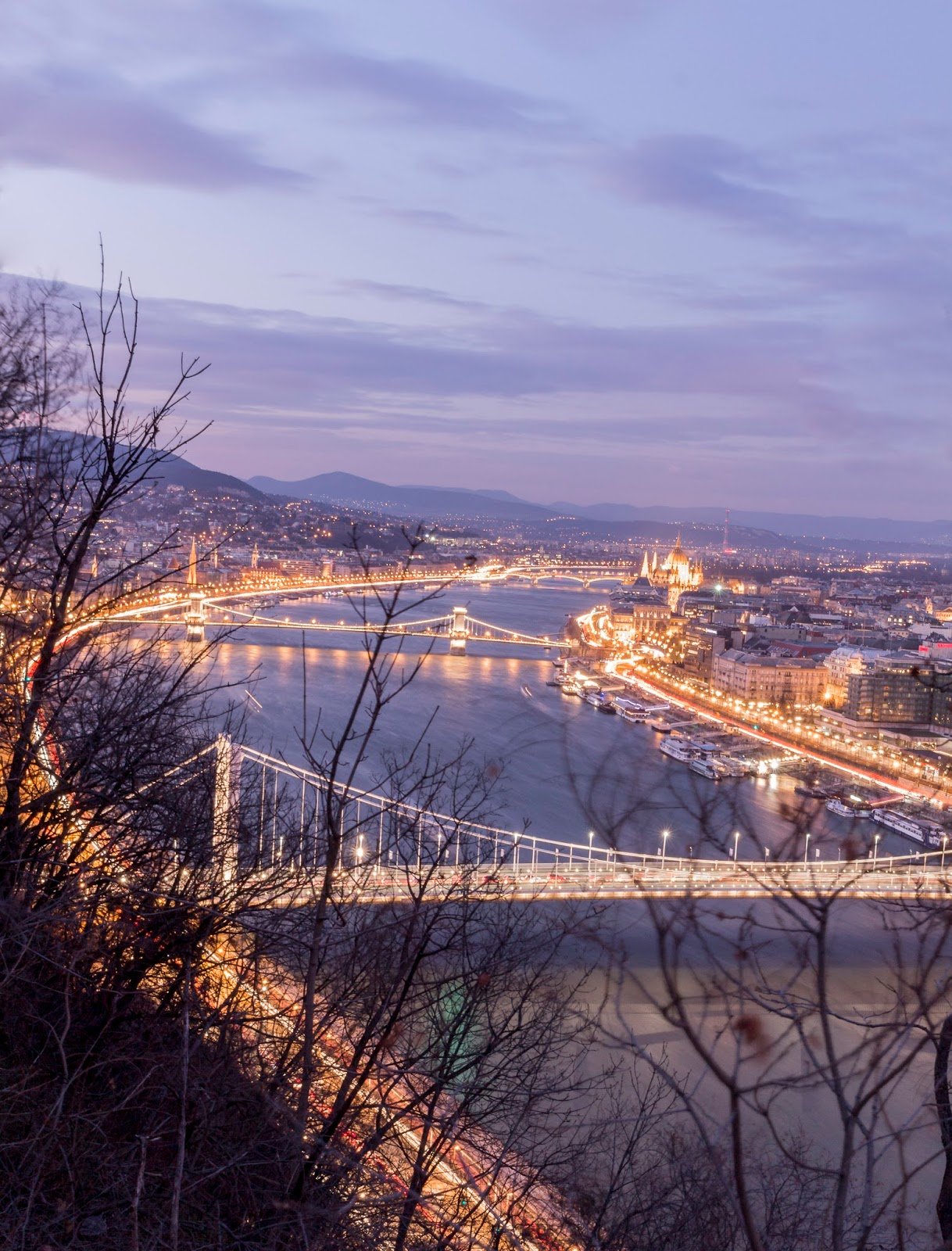 Budapest pont de nuit vue visite