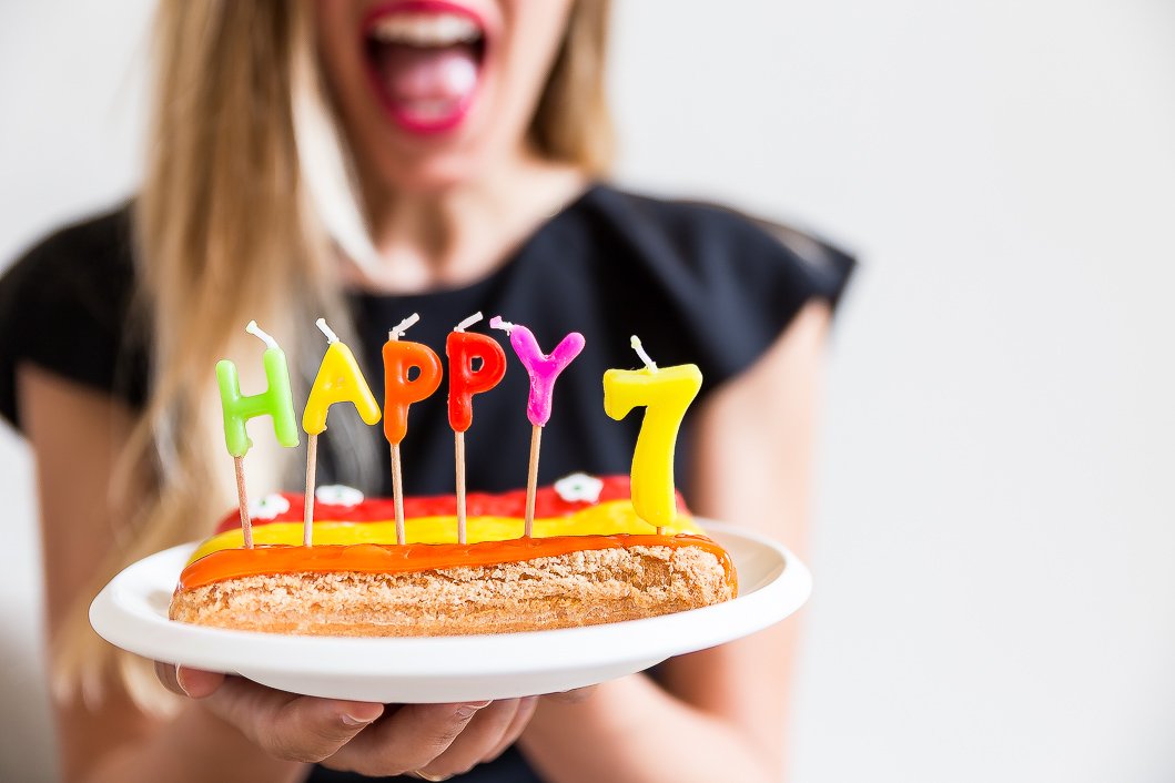 Bougies anniversaire gâteau