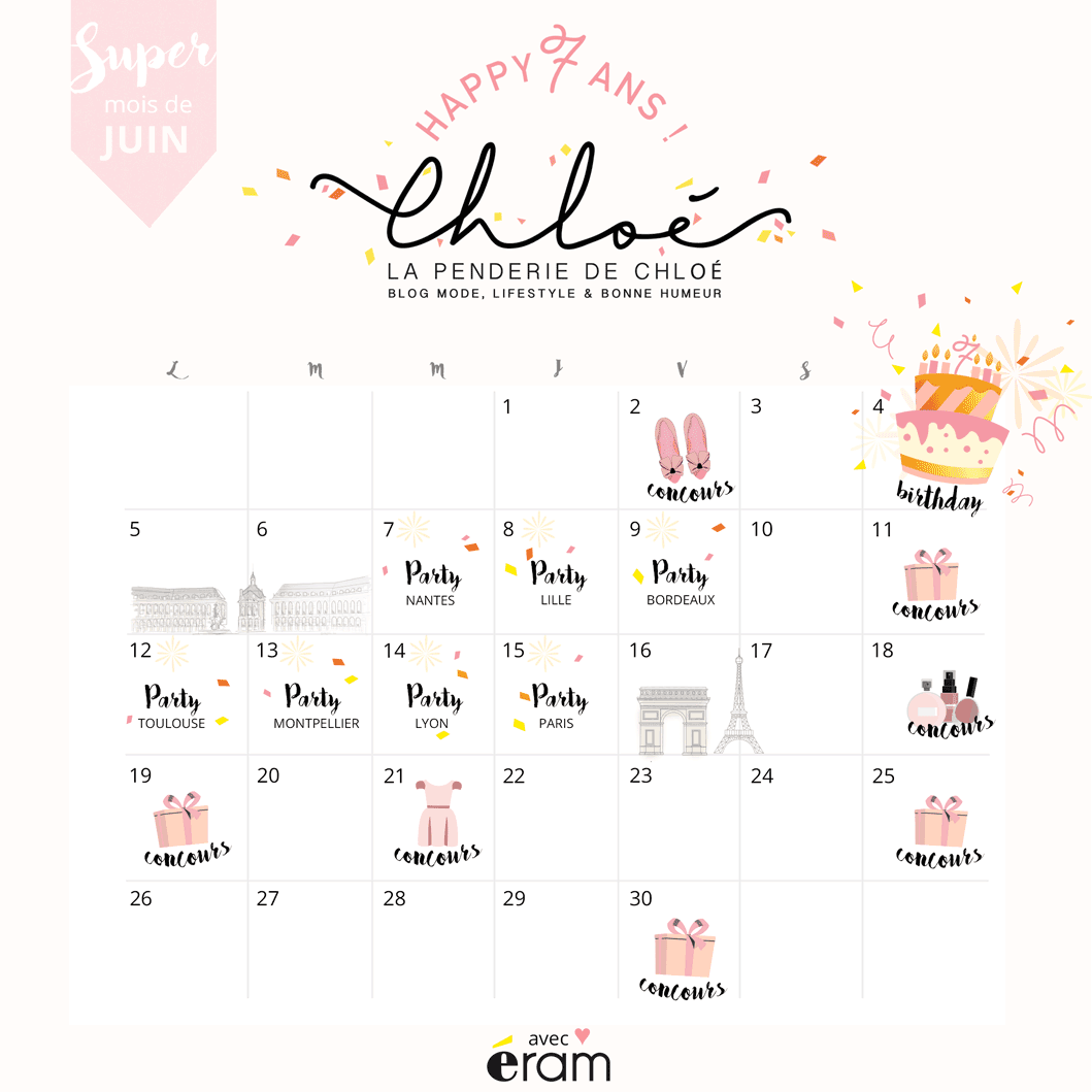 calendrier anniversaire blog