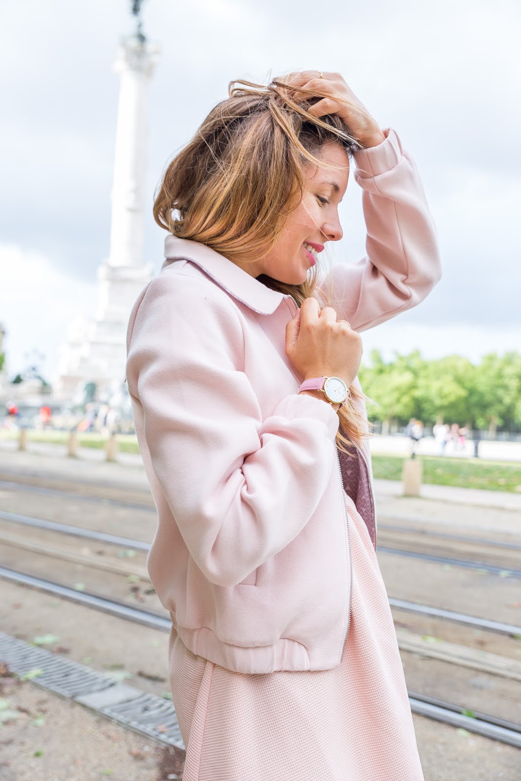 bomber coton rose la redoute