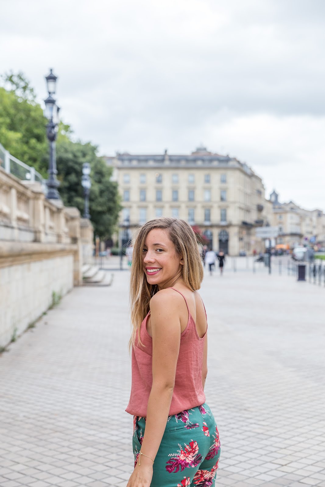 Débardeur fluide couleur vieux rose