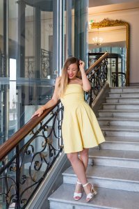 Ma robe jaune au Westminster