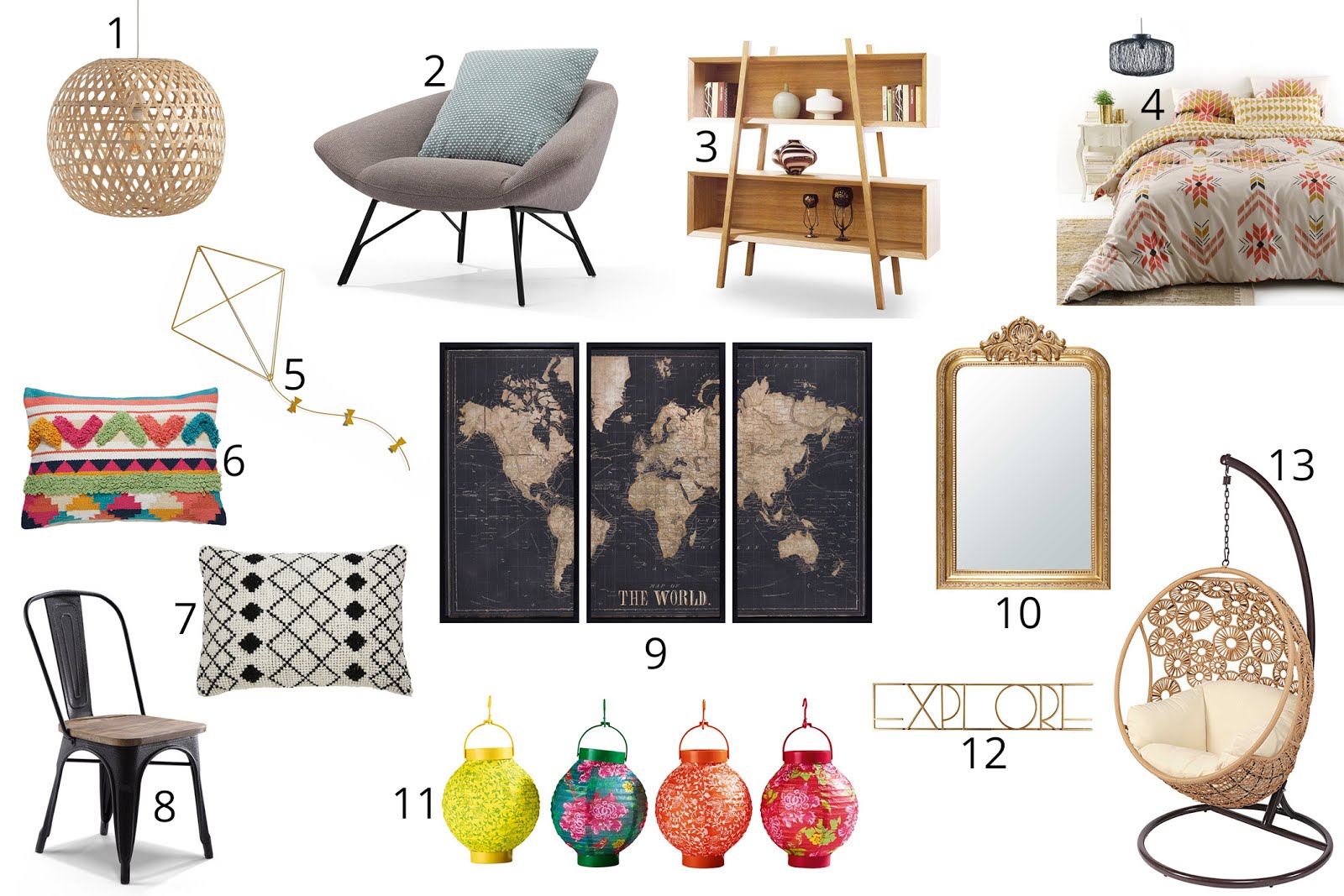 Sélection shopping décoration blog lifestyle