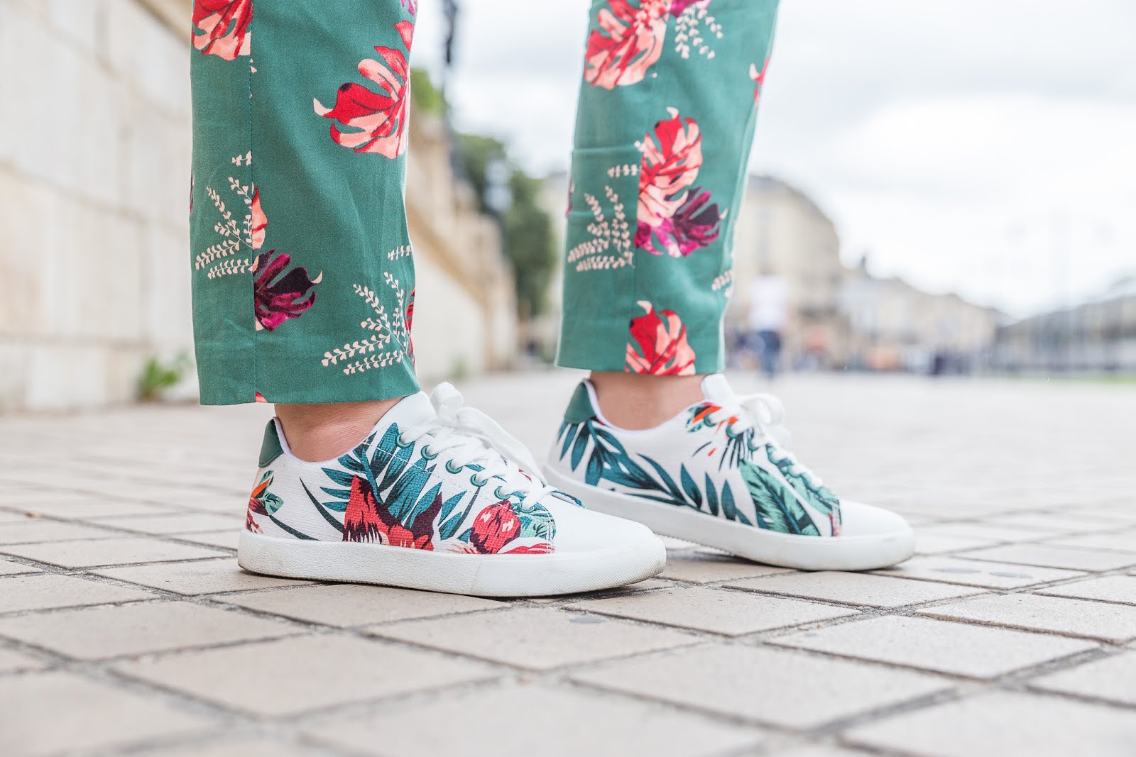 Sneakers imprimé Tropical