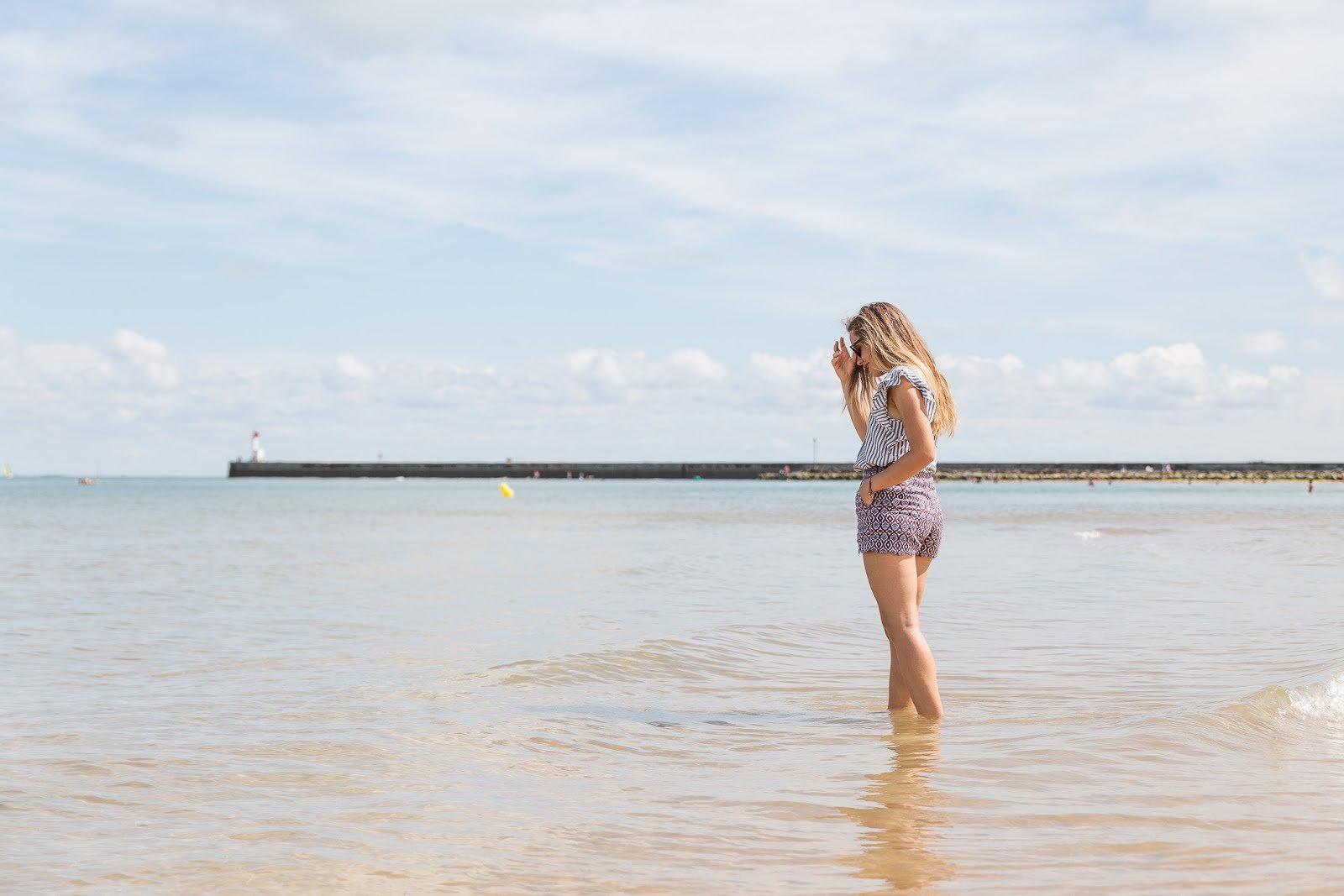 Plage les pieds dans l'eau