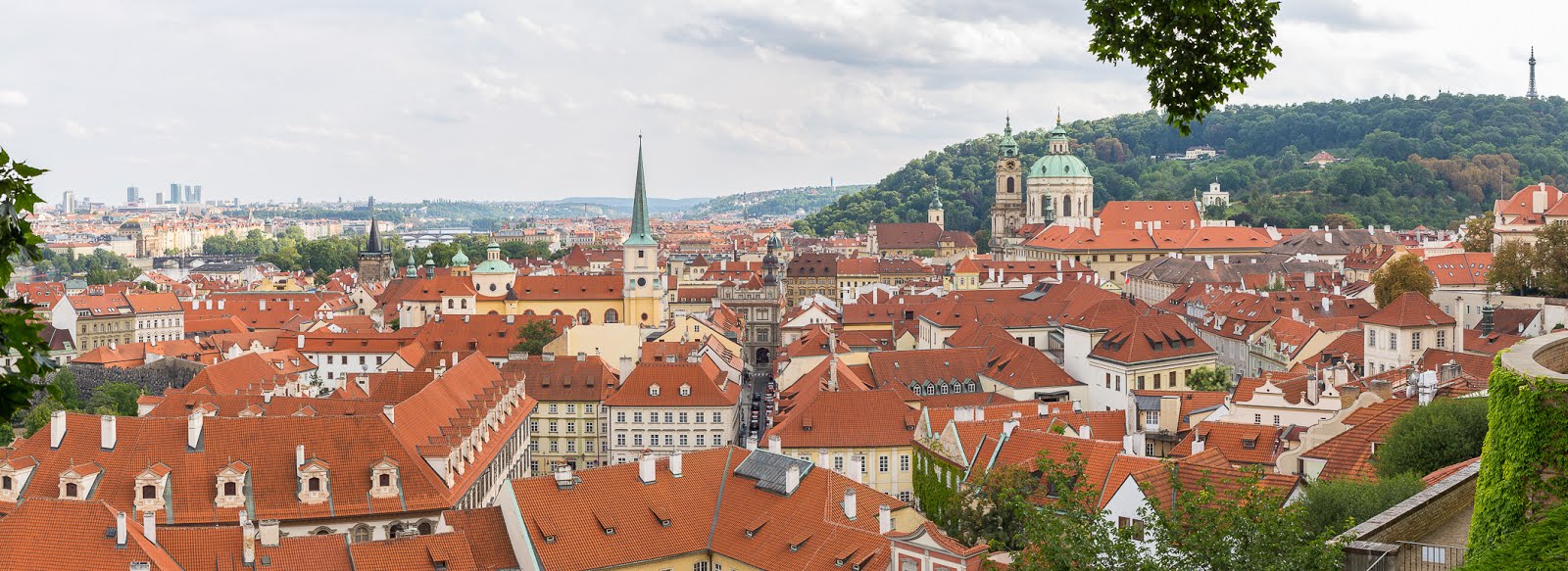 Prague toits oranges