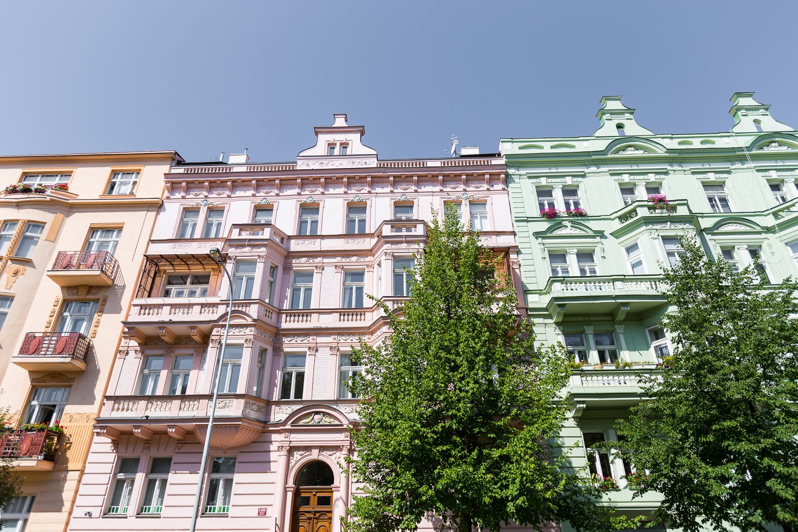 Prague maisons colorées