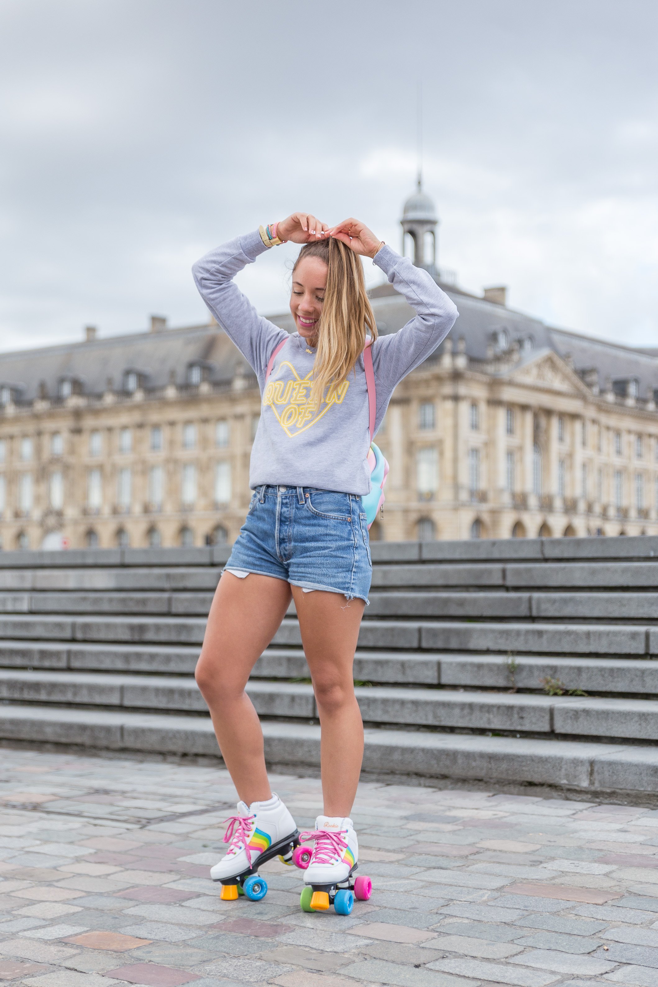 Tenue du jour sweat gris