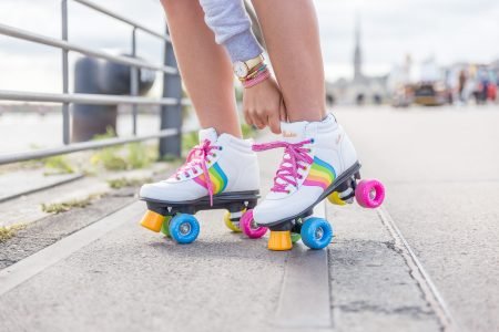 Mes rollers arc-en-ciel