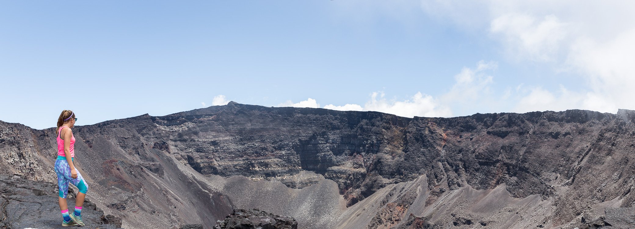 panorama sommet piton de la fournaise