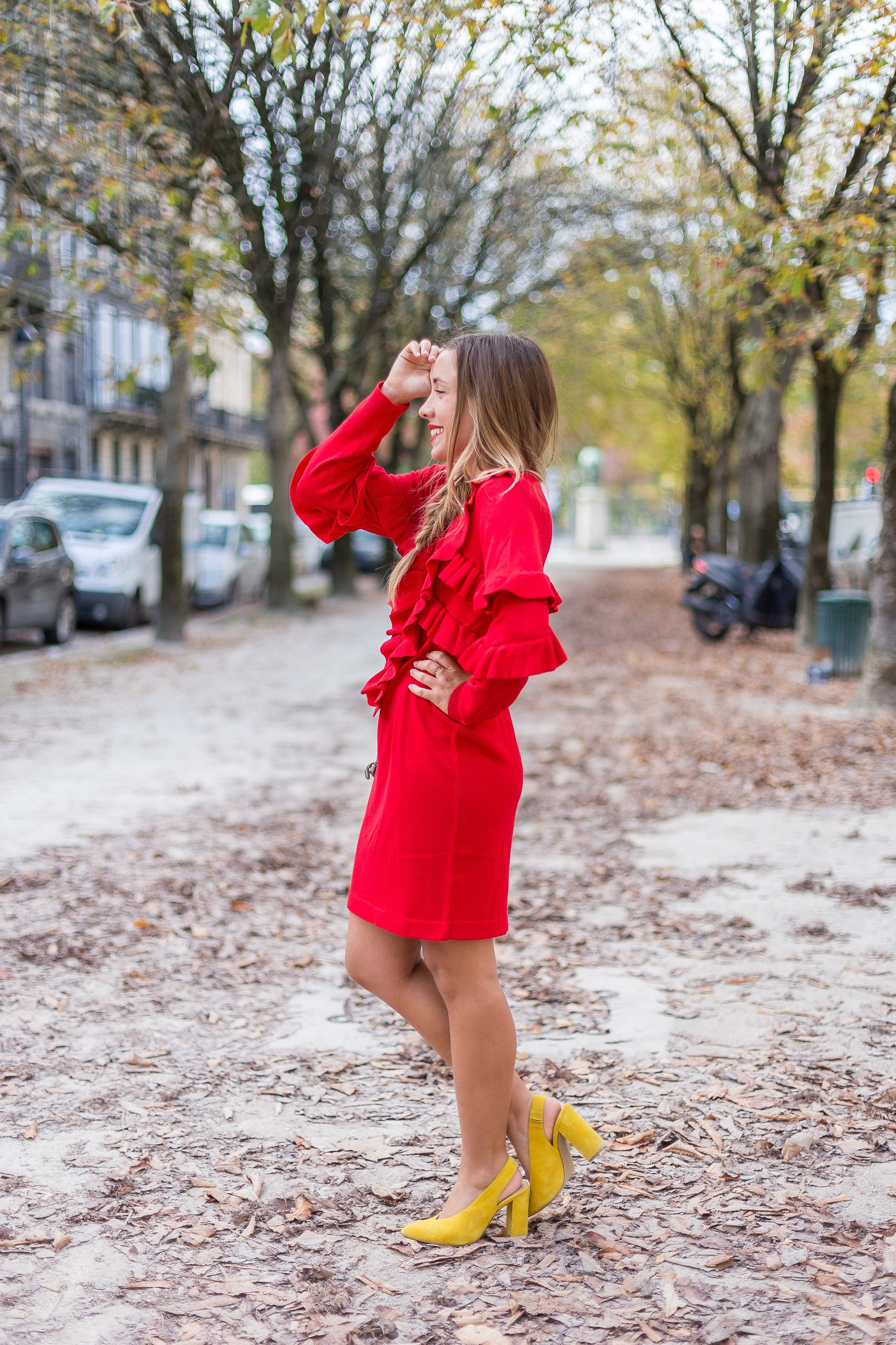 robe rouge hiver