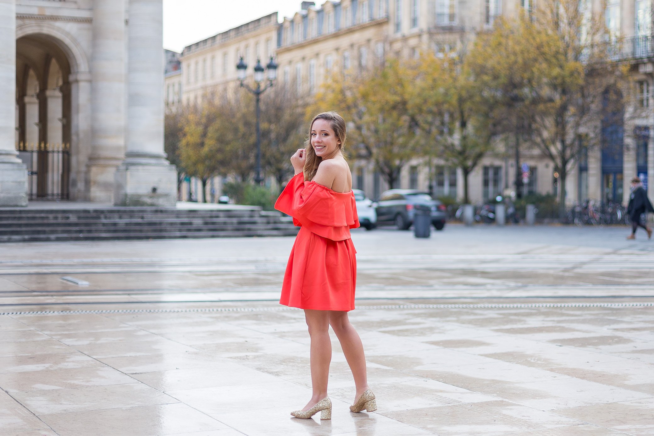 robe de fête rouge