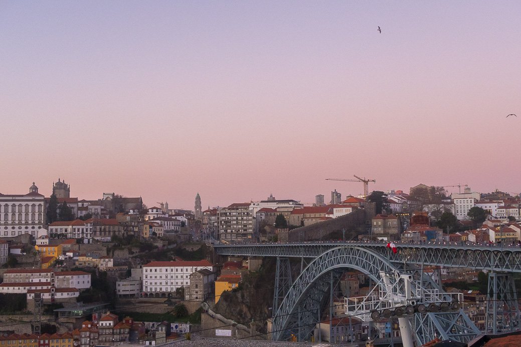 Coucher de soleil à Porto
