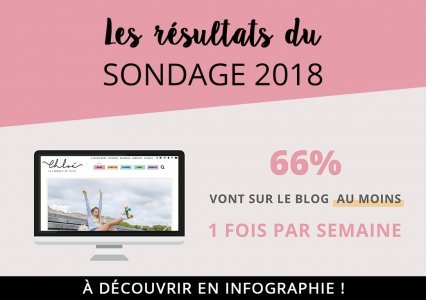 Résultat sondage & infographie blog