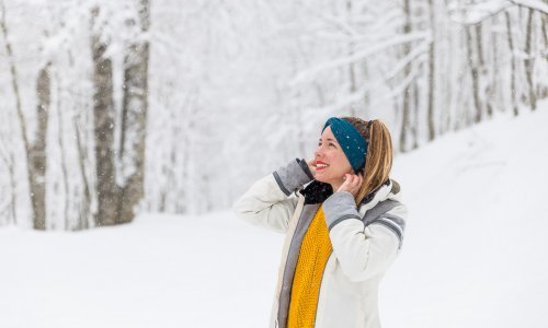 veste ski blanc gris