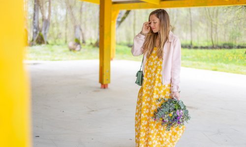 blog mode robe jaune