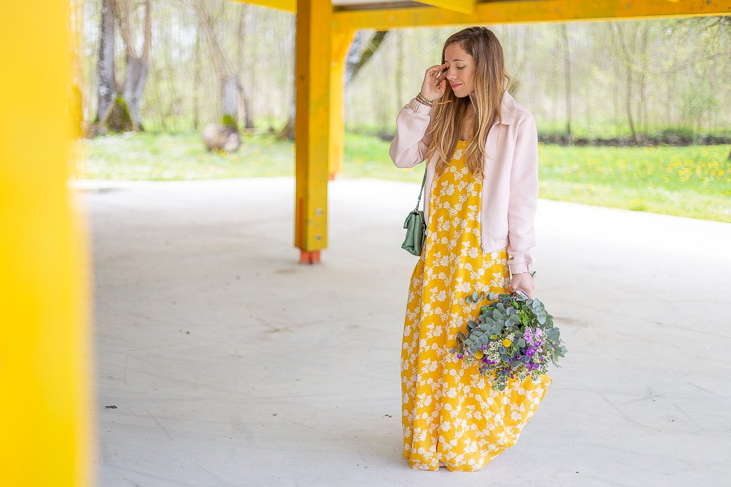 blog mode robe jaune