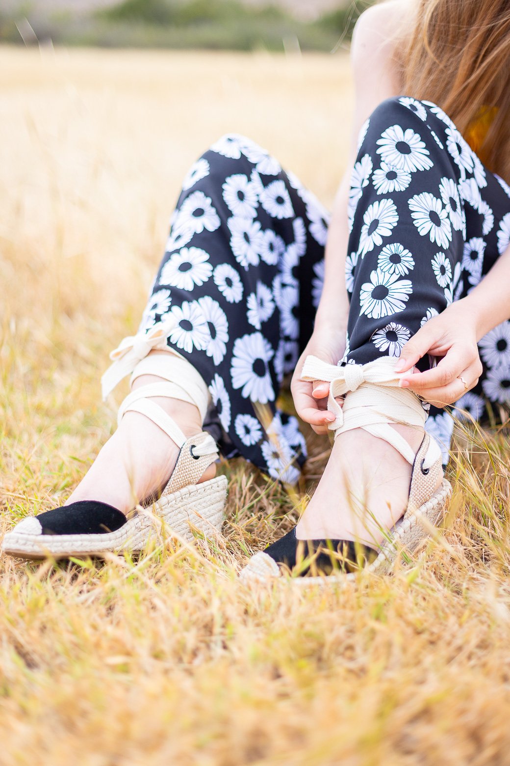 espadrilles à nouer cheville