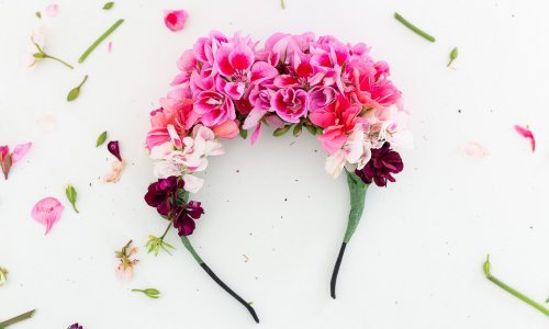 headband à fleurs fraîches