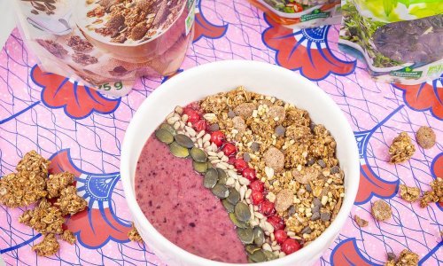 smoothie bowl muesli chocolat