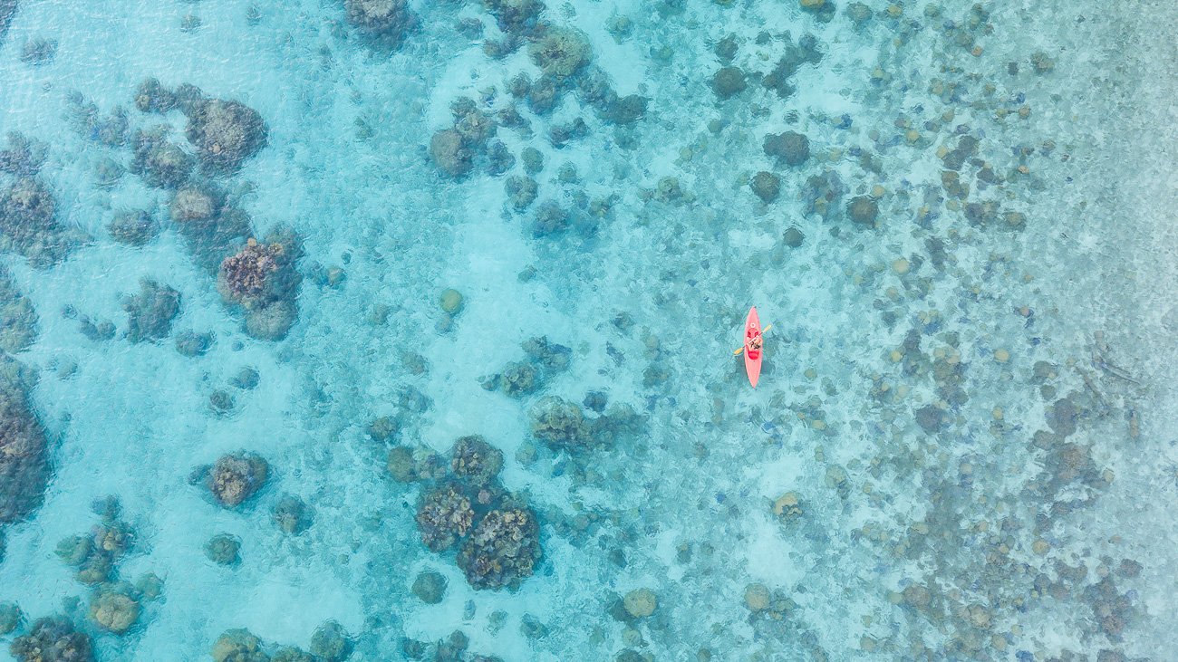 kayak lagon tahiti