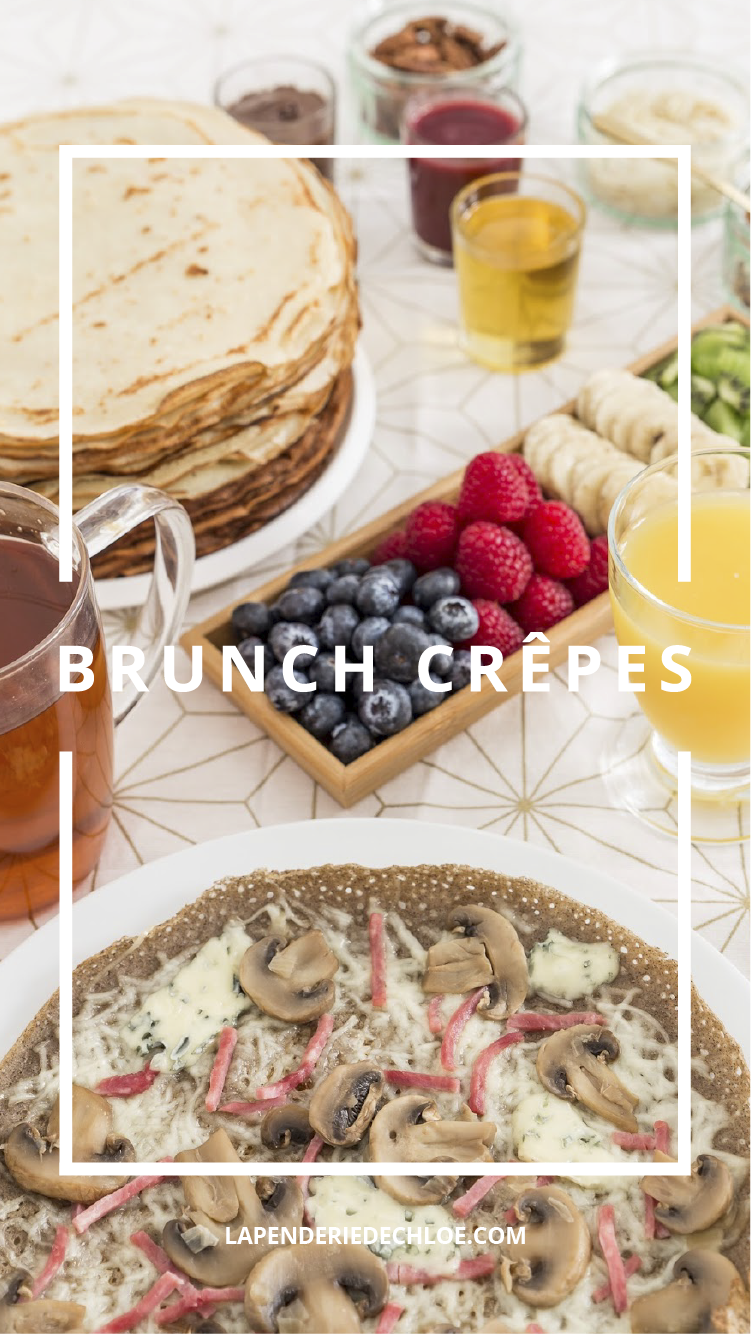 Recette brunch crêpes Pinterest