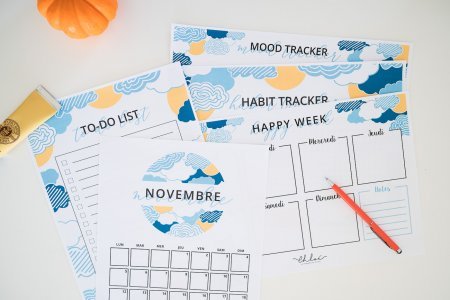 CALENDRIER NOVEMBRE À IMPRIMER + kit complet