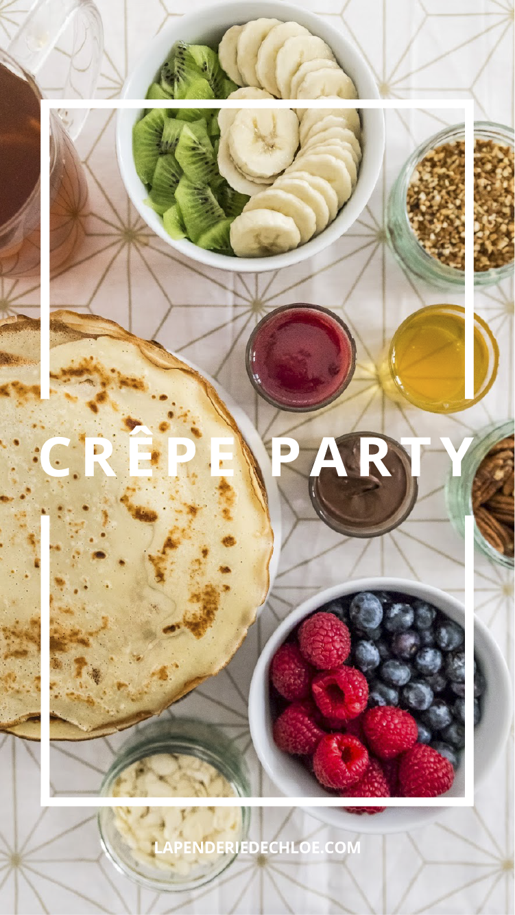 Recette Brunch crêpe party Pinterest