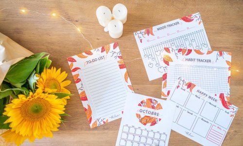 Automne Octobre kit printables