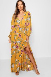 Robe fleurs longue boohoo