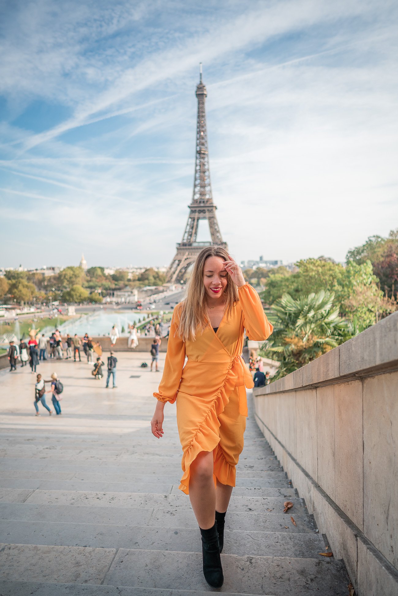 robe longue jaune petite