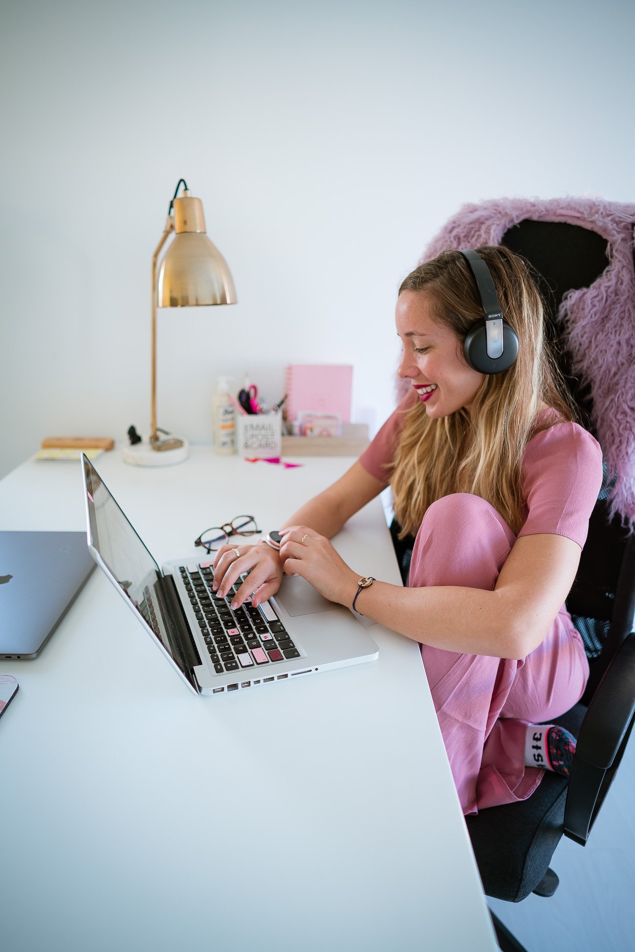 travailler au bureau blogueuse