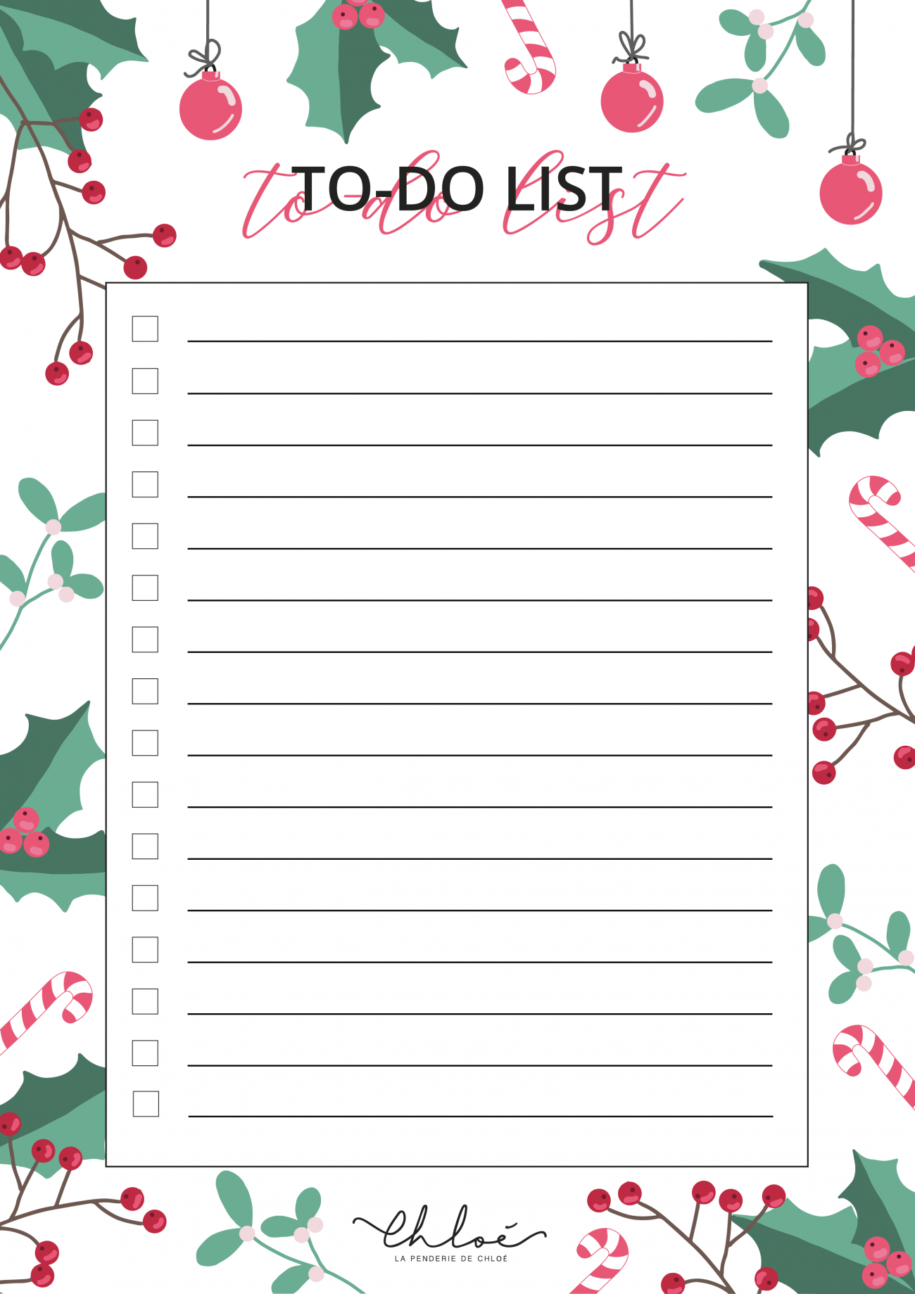 To Do Liste à imprimer