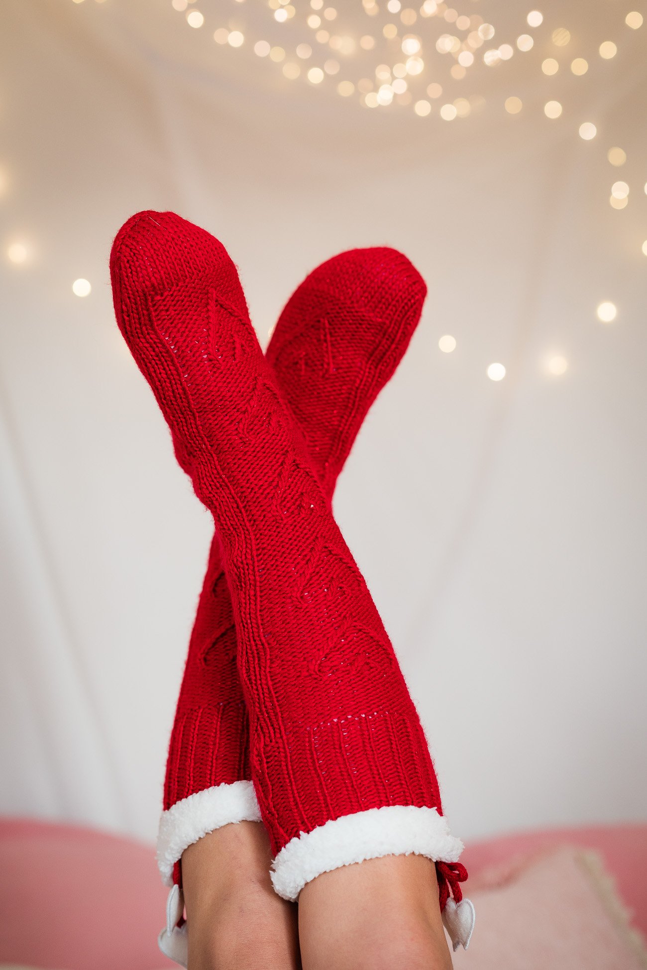 chaussettes rouges Etam Noël