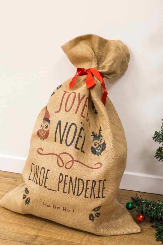 hotte de Noël personnalisée