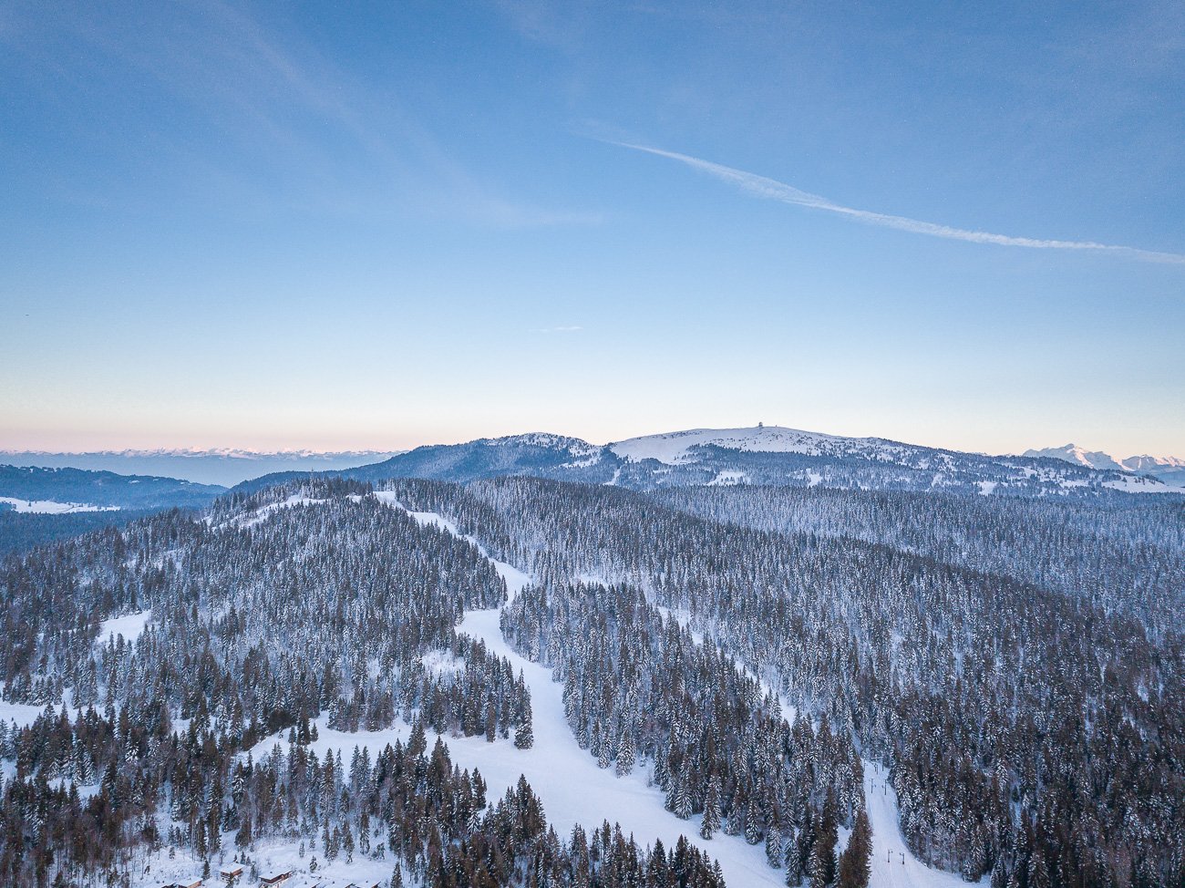 Montagnes du Jura hiver 