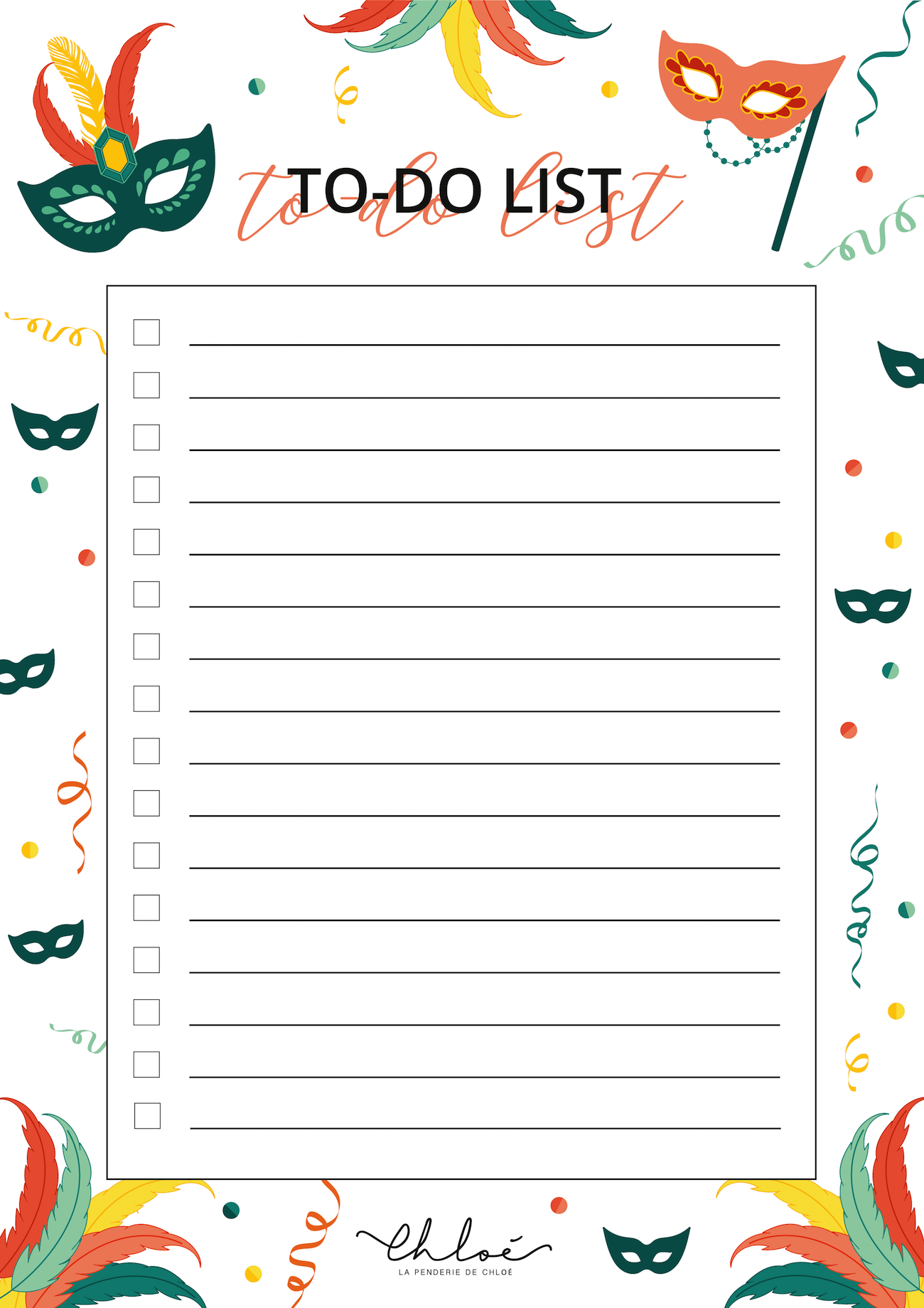 Ma to do list lama à imprimer ! - Le blog de