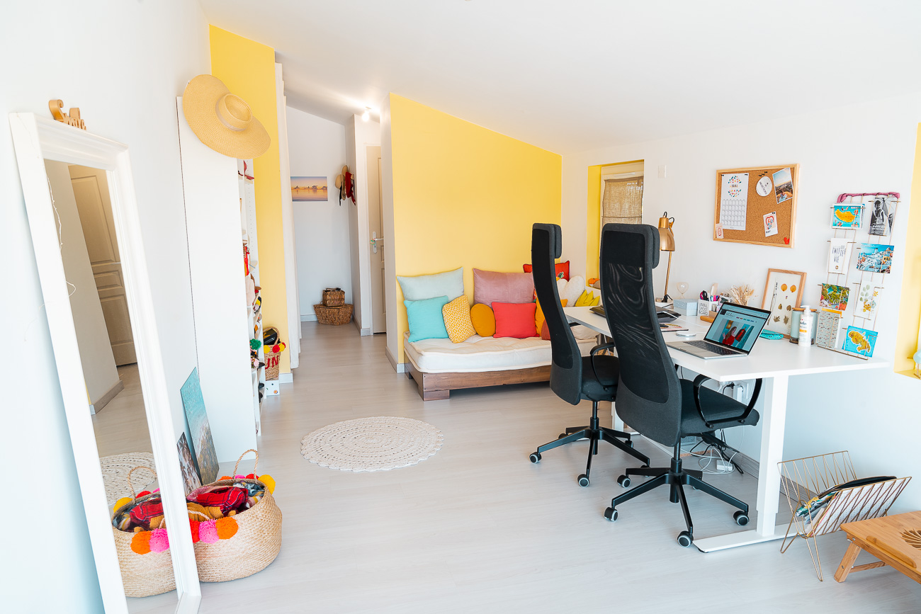 La décoration de bureau d'un entrepreneur