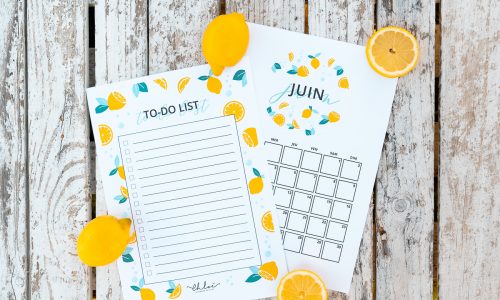 Calendrier juin à imprimer gratuitement