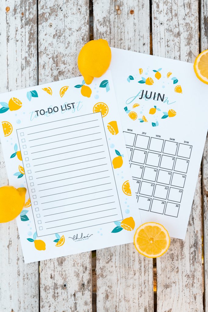 to do liste citrons gratuit