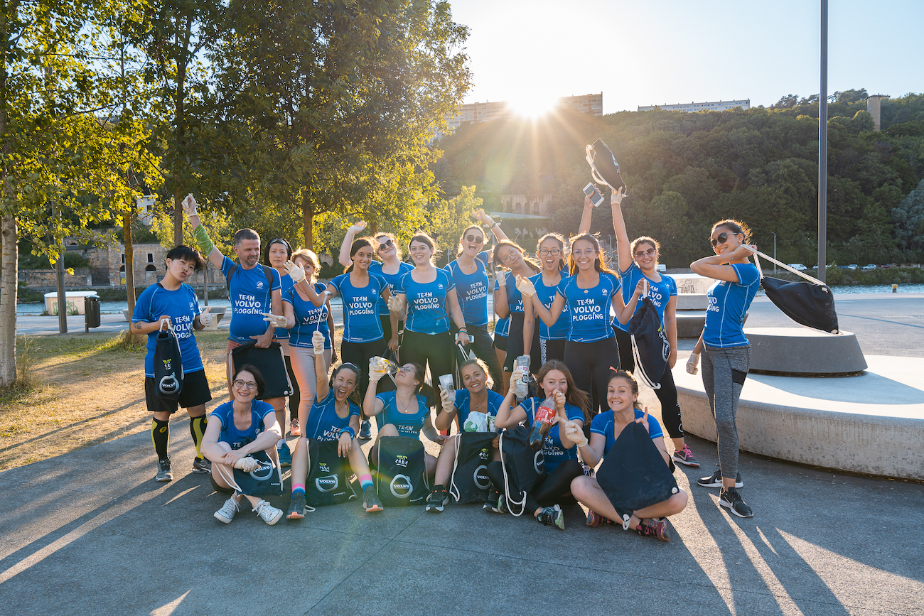 Volvo plogging, un ramassage de déchets sportif à Lyon