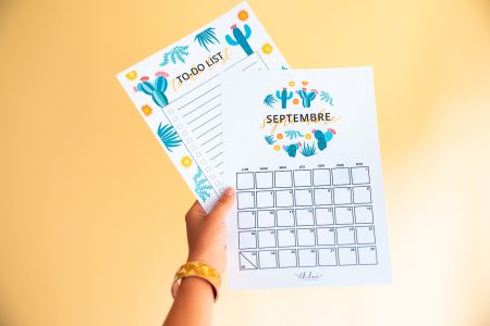 CALENDRIER SEPTEMBRE À IMPRIMER + kit d&rsquo;organisation